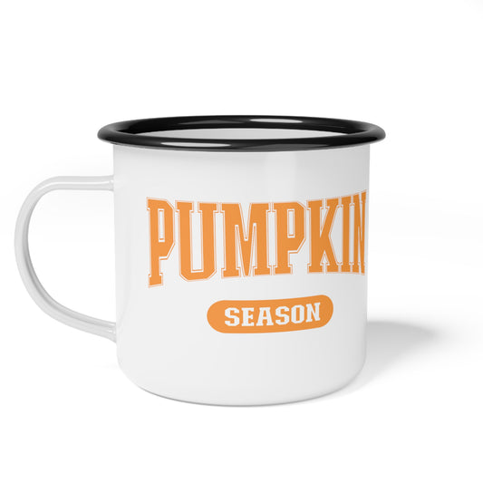 "Pumpkin Season" Enamel Camp Cup