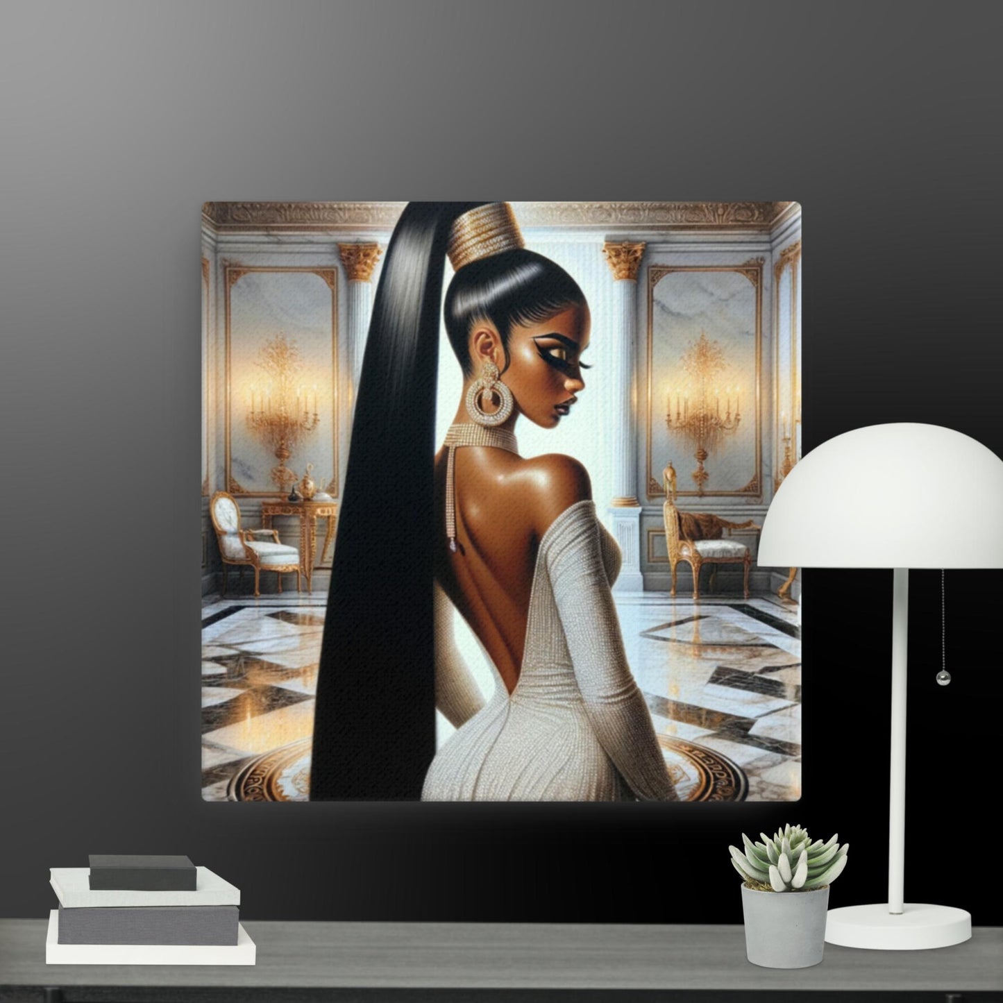 "Marble and Majesty" Canvas Wall Art