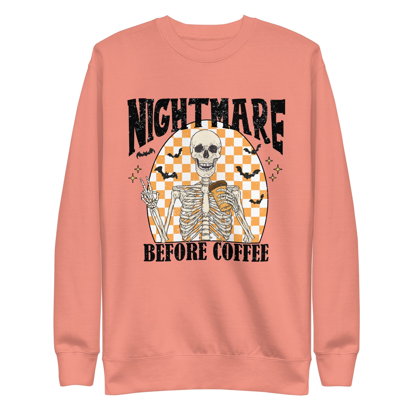 "Nightmare Before Coffee" Unisex Premium Sweatshirt