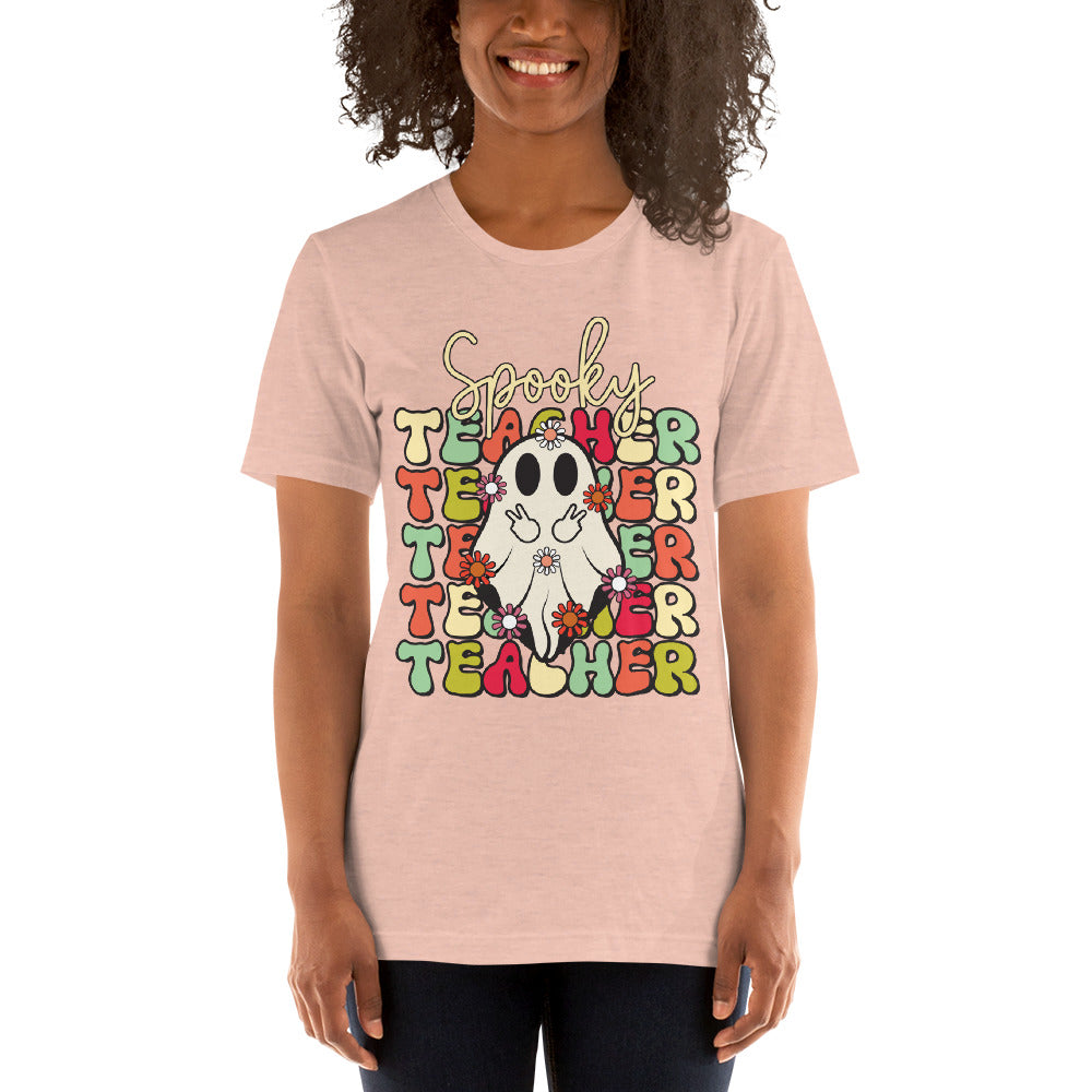 Bright Retro "Spooky Teacher" Unisex T-shirt