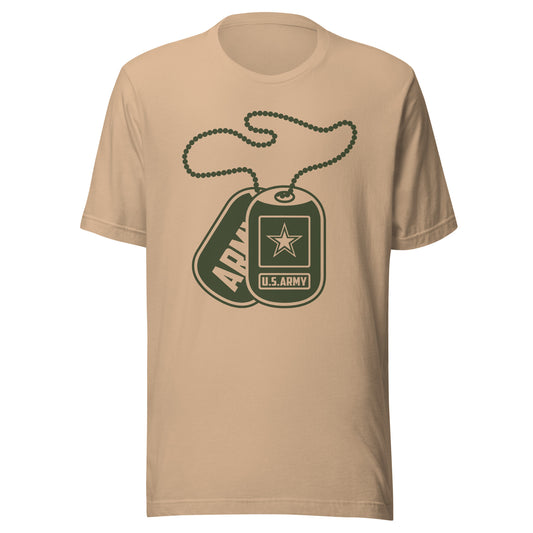 Personalized Army Dog Tag Unisex T-shirt