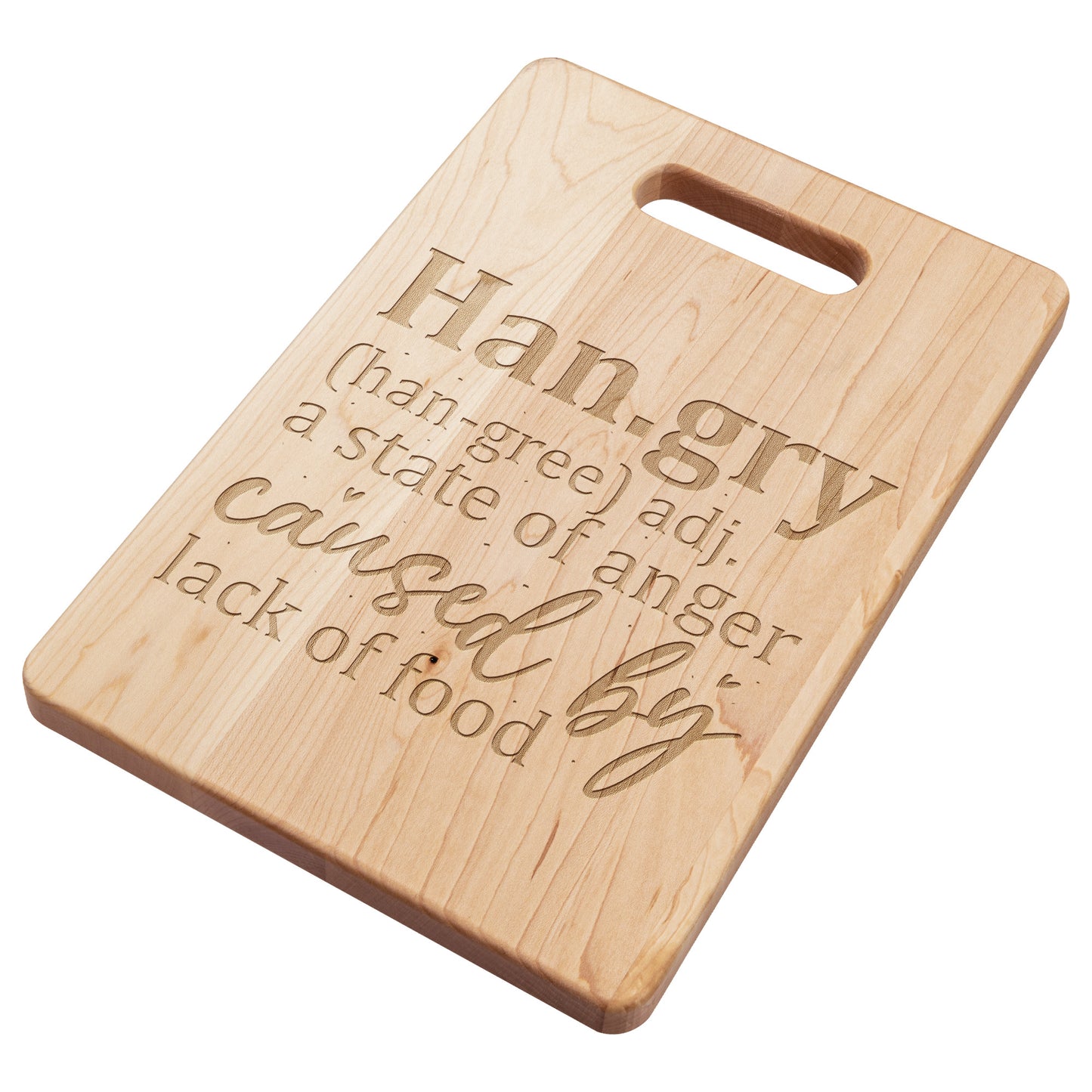 "Hangry" Maple Cutting Board