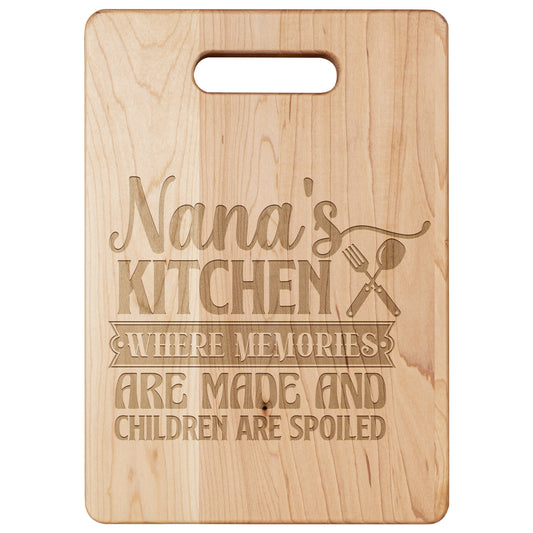 "Nana's Kitchen" Maple Cutting Board
