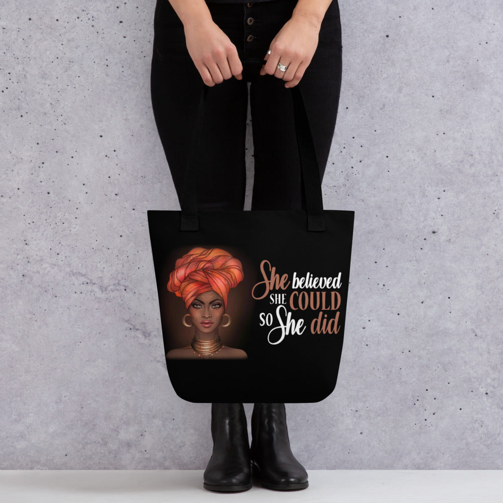 "She Believed She Could' Tote bag