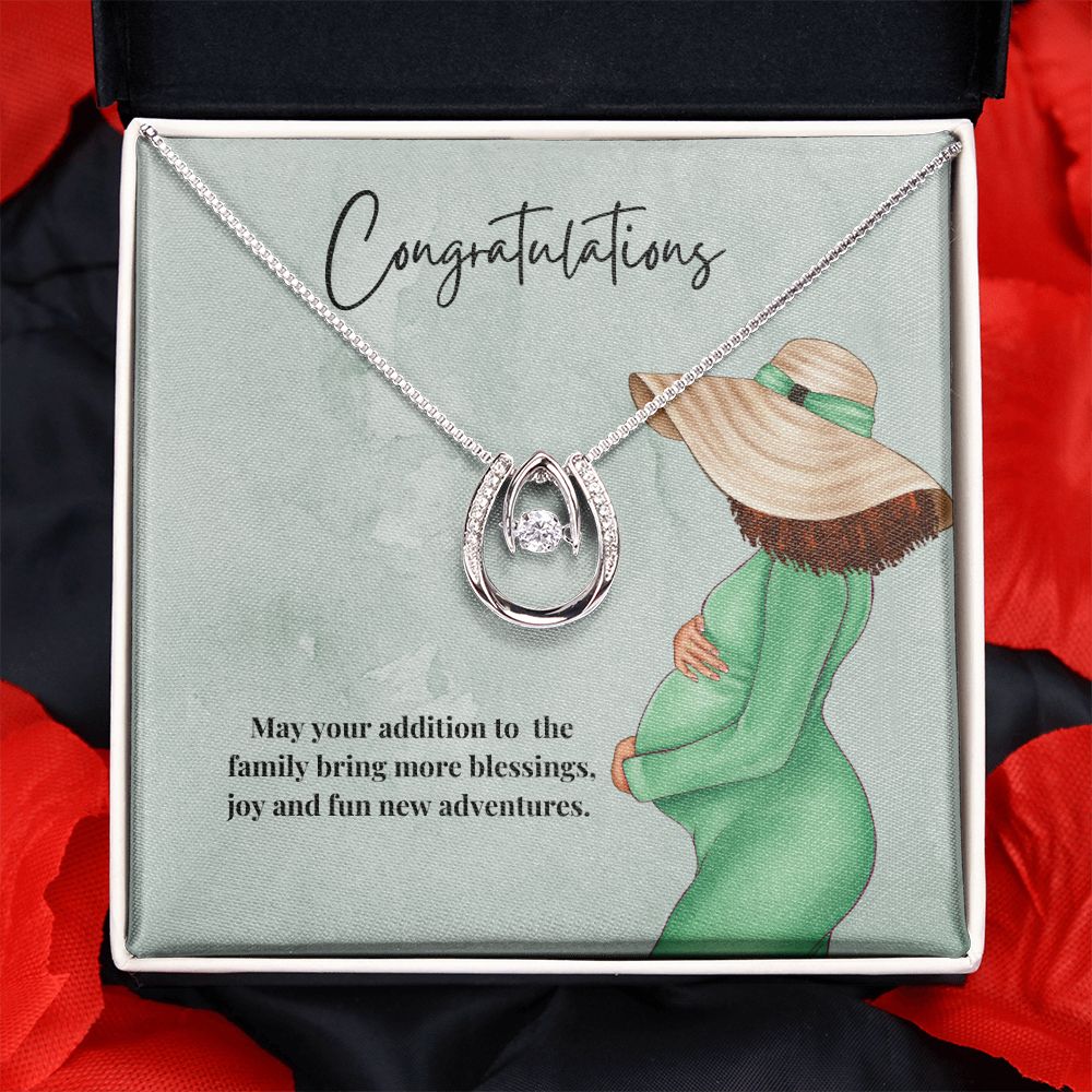 "Congratulations Mom To Be" Pendant Necklace