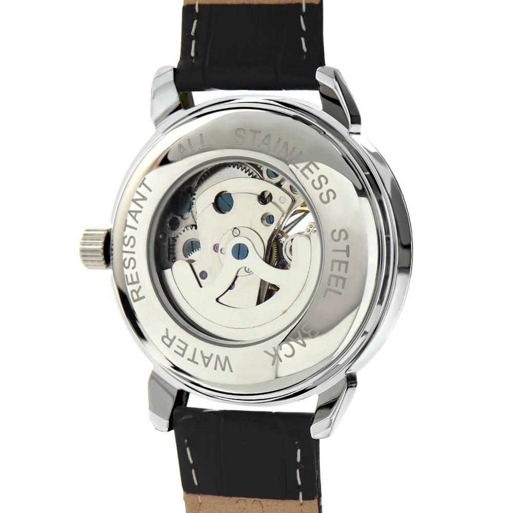 "To My Father" Men's Openwork Watch