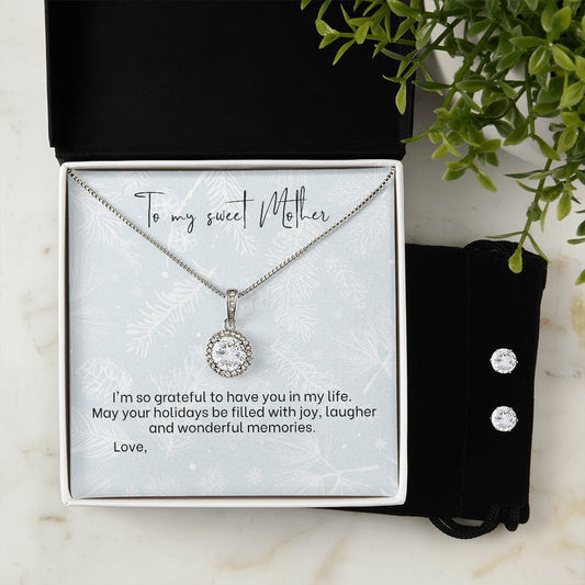 "Sweet Mother" Holiday Necklace & Earring Set