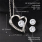 "Stepmom Mother's Day" Love Necklace with CZ Earrings
