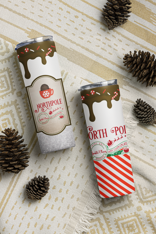 "North Pole Hot Chocolate" Stainless Steel Tumbler