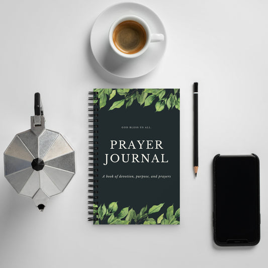 Green Leaves Spiral Prayer Journal