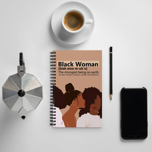 "Black Woman" Spiral Notebook