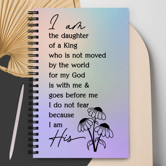 "I am His" Spiral notebook