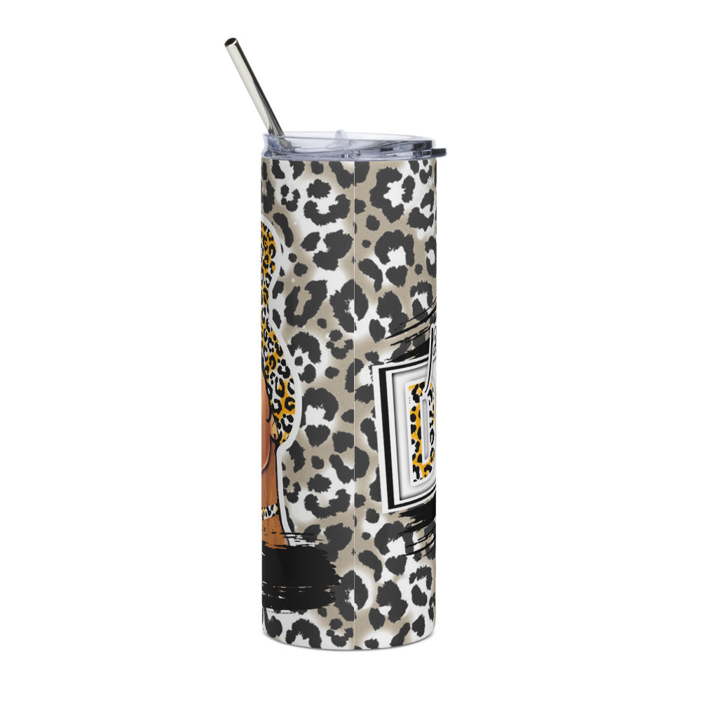 "Pretty Dope" Leopard Print Stainless Steel Tumbler