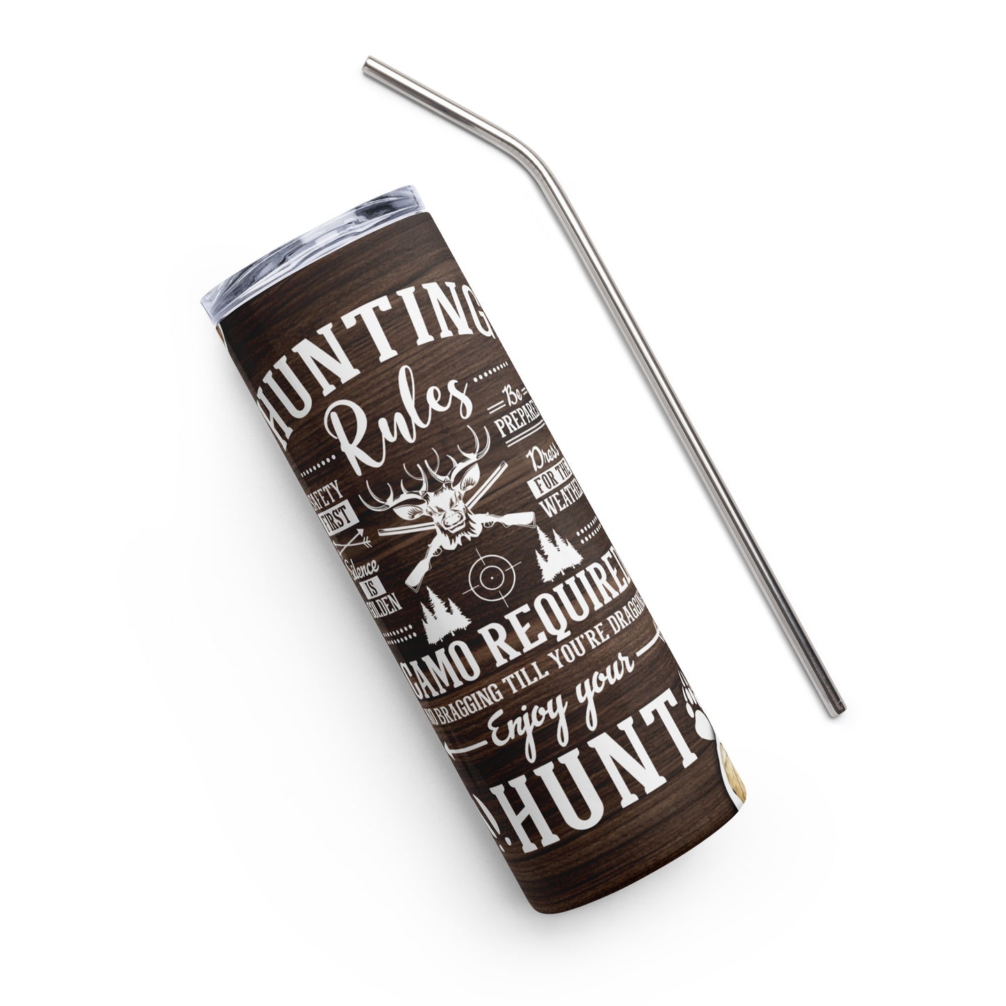 "Hunting Rules" Stainless Steel Tumbler