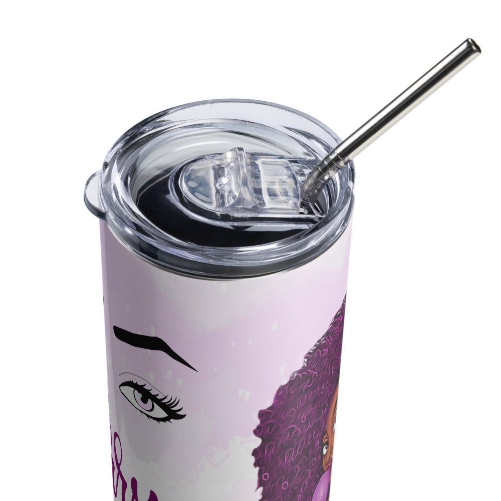 "Did I roll my eyes out loud?" Stainless steel tumbler