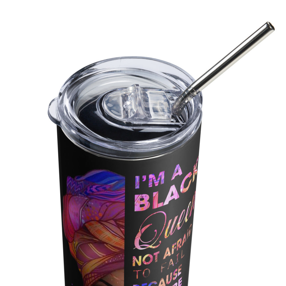 "I am a Black Queen" Stainless steel tumbler