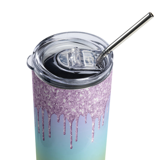 Glitter Drip Stainless Steel Tumblers