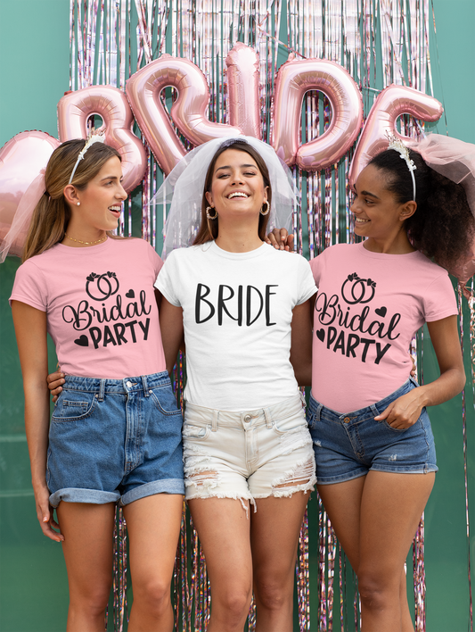"Bridal Party" Customizable T-shirt