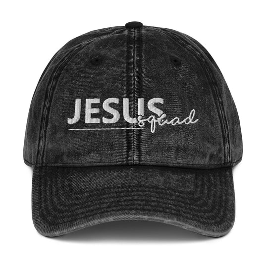 “Jesus Squad” Vintage Cotton Twill Cap
