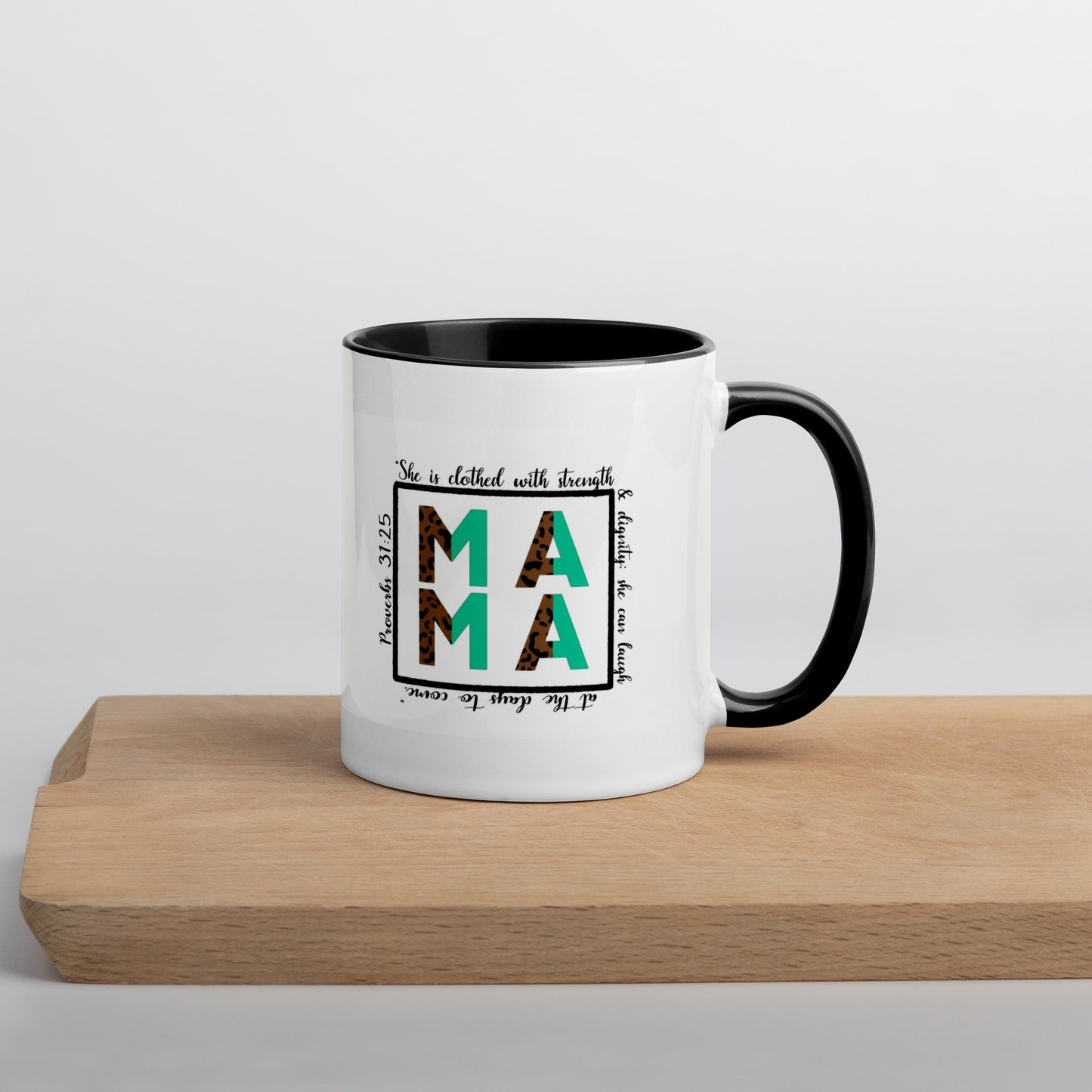 "Proverbs 31 Mama" Mug with Color Inside, 11oz