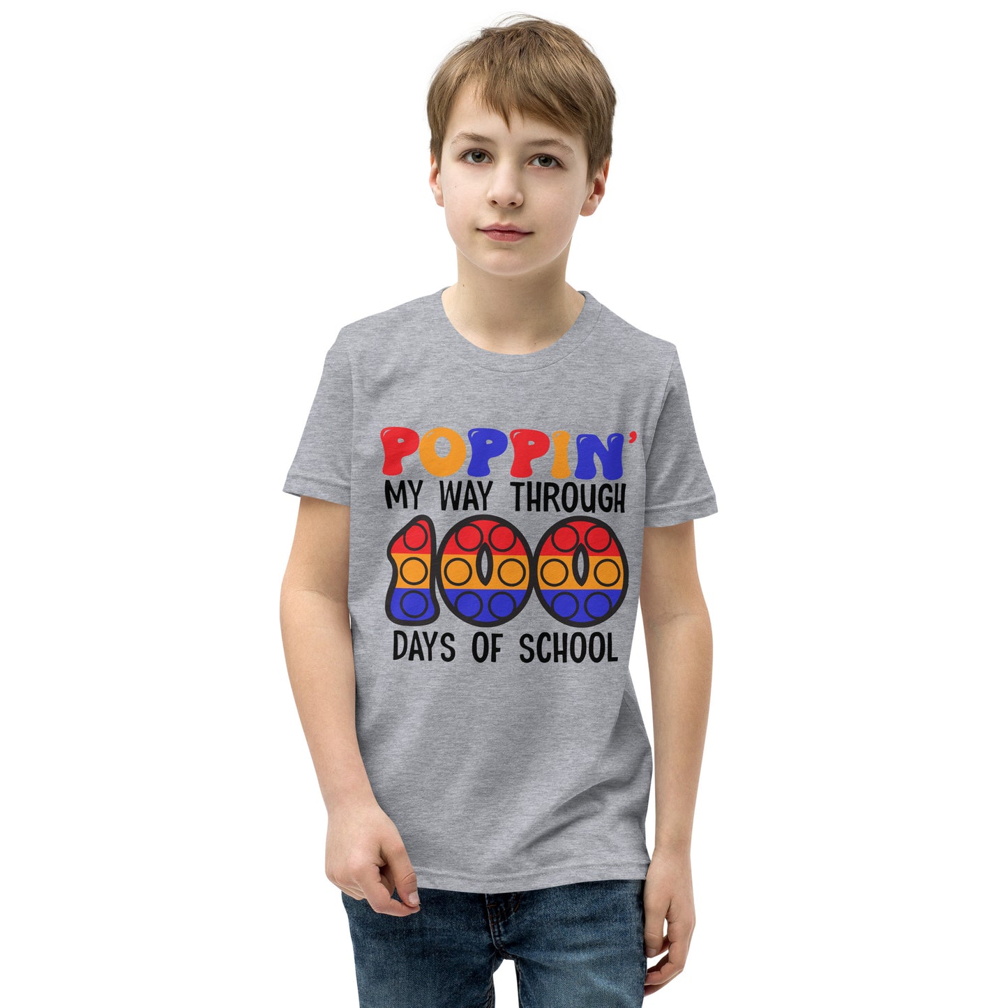 "Pop-it" 100 Days of School Youth T-Shirt