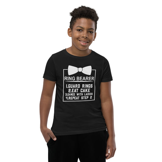 "Ring Bearer's Duties" Customizable Youth T-Shirt