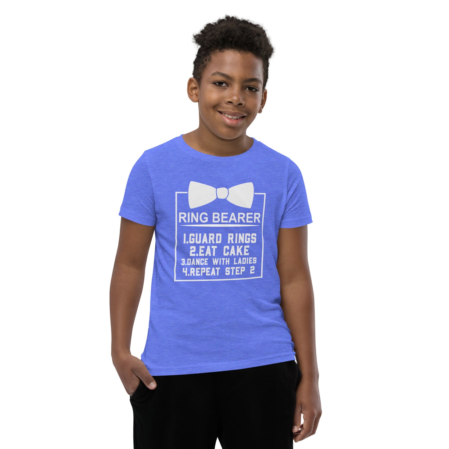 "Ring Bearer's Duties" Customizable Youth T-Shirt