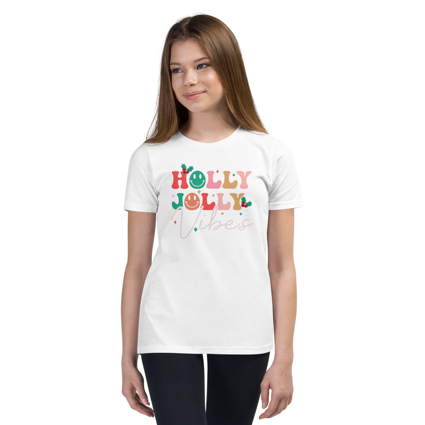 "Holly Jolly Vibes" Youth T-Shirt